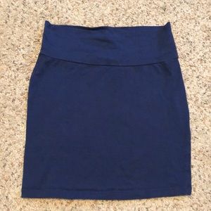 Charlotte Russe Royal Blue Bodycon Mini Skirt